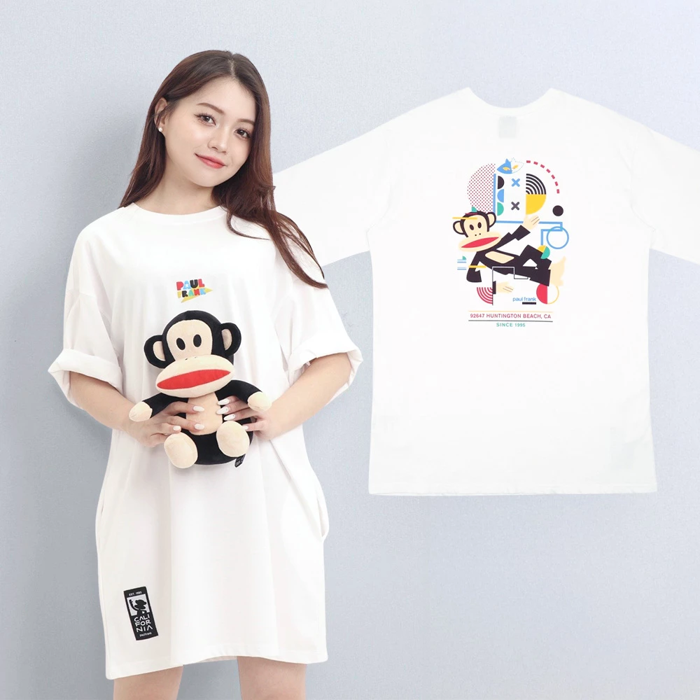 【PAUL FRANK】女款 長版T恤 連身裙