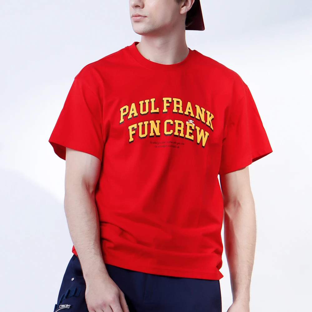 【PAUL FRANK】中性 LOGO字母 印花短袖T
