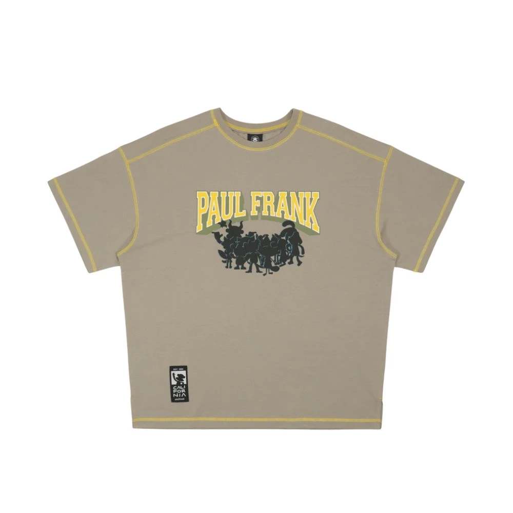 【PAUL FRANK】街頭風 中性撞色縫線T恤