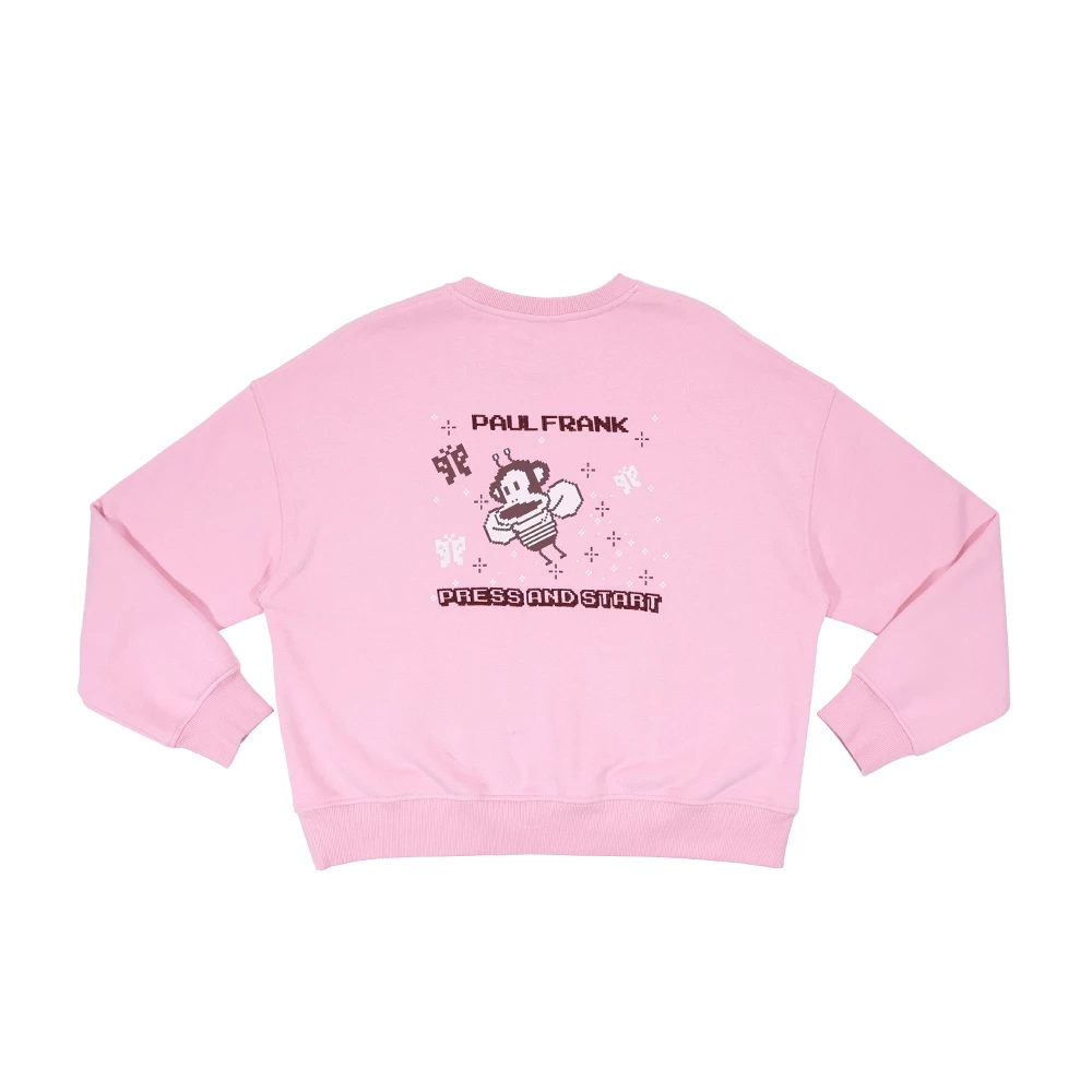 【Paul Frank】女款寬版小蜜蜂像素印花大學T