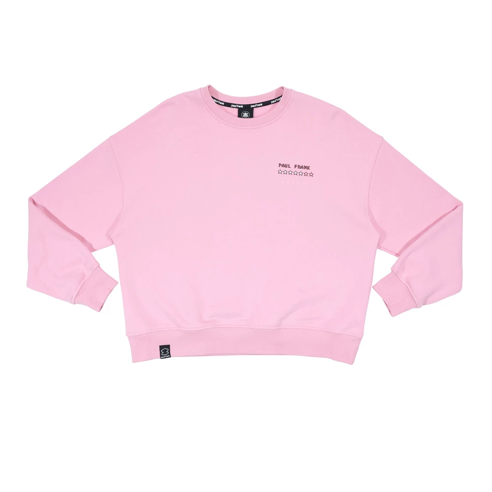 【Paul Frank】女款寬版繡印花T