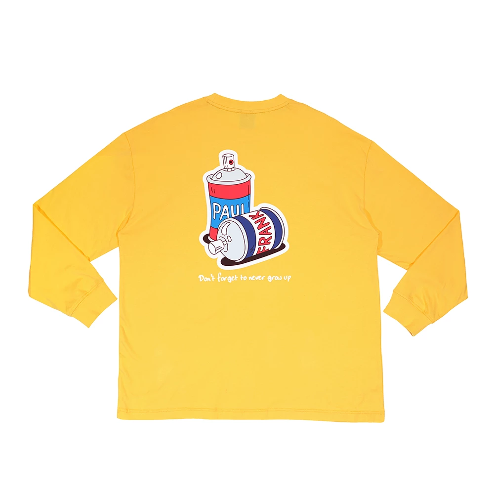 【Paul Frank】中性繡印花薄長T