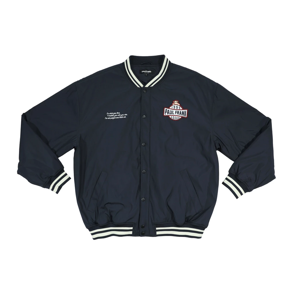 【Paul Frank】中性鋪棉棒球外套