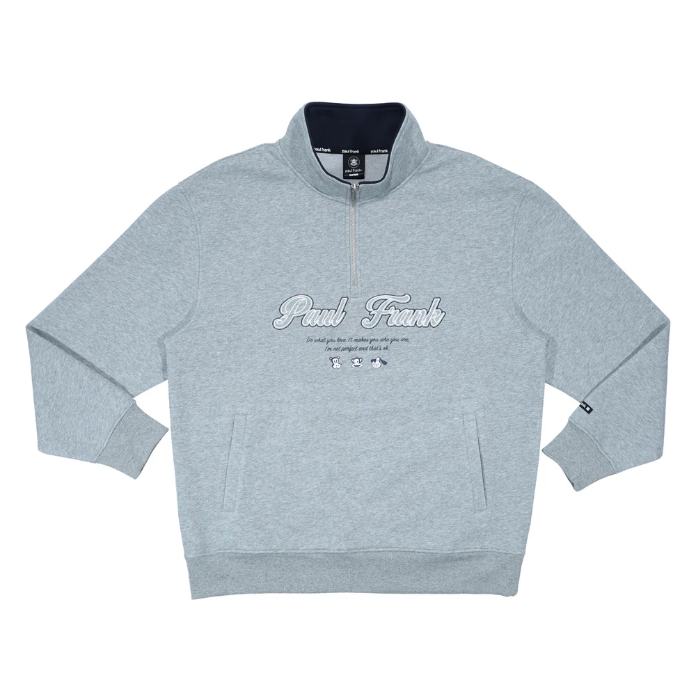 【Paul Frank】中性立領繡印花T