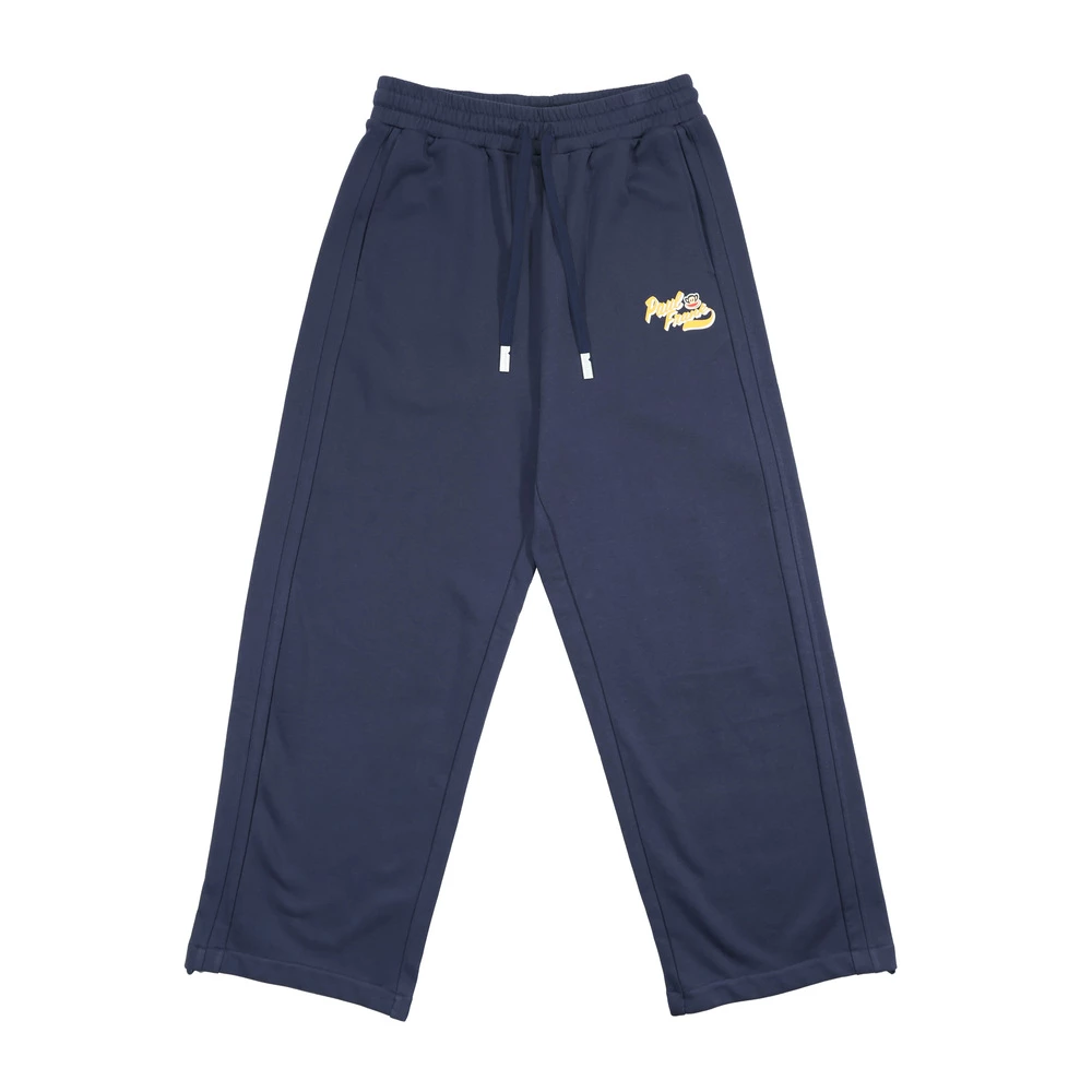 【Paul Frank】中性直筒剪接長褲