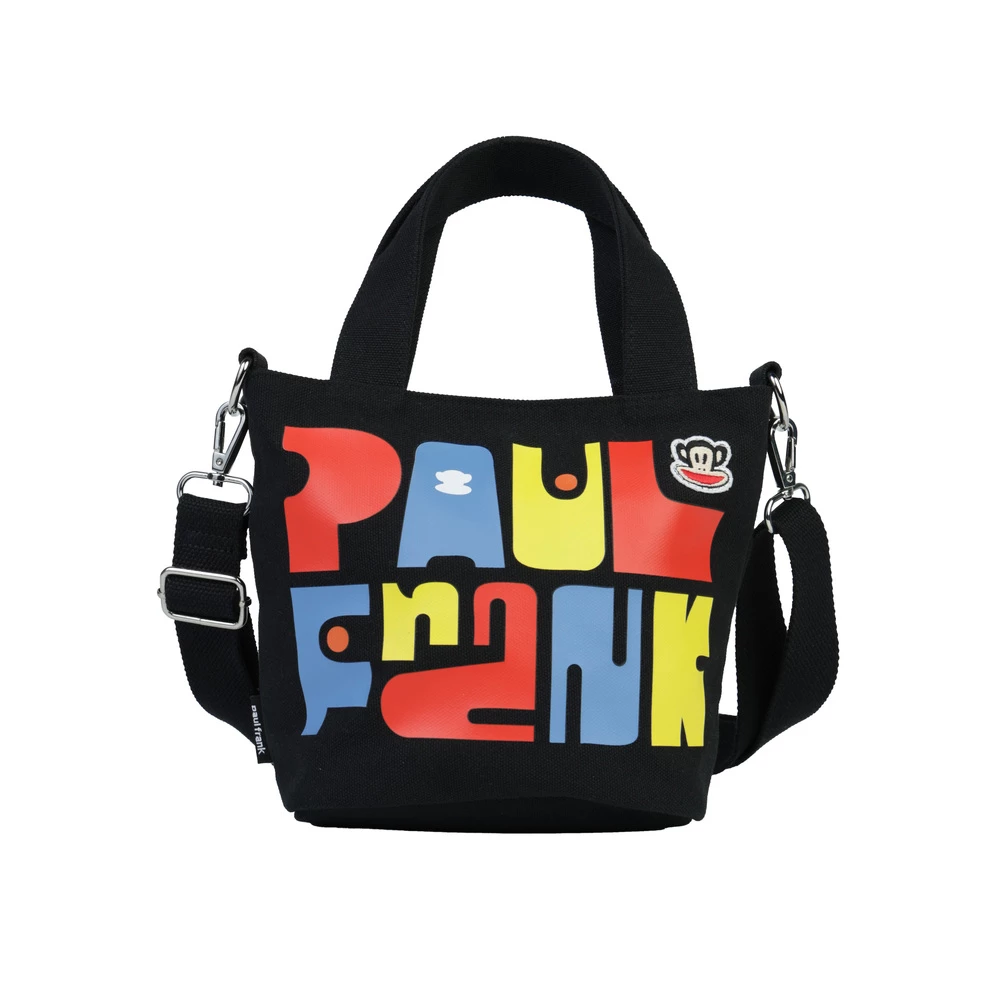 【Paul Frank】繽紛字樣 LOGO 帆布包