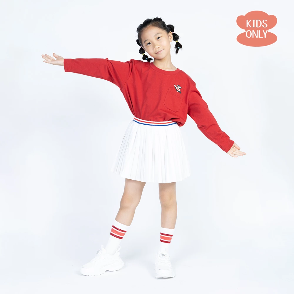 【Paul Frank】中性童口袋圓領T