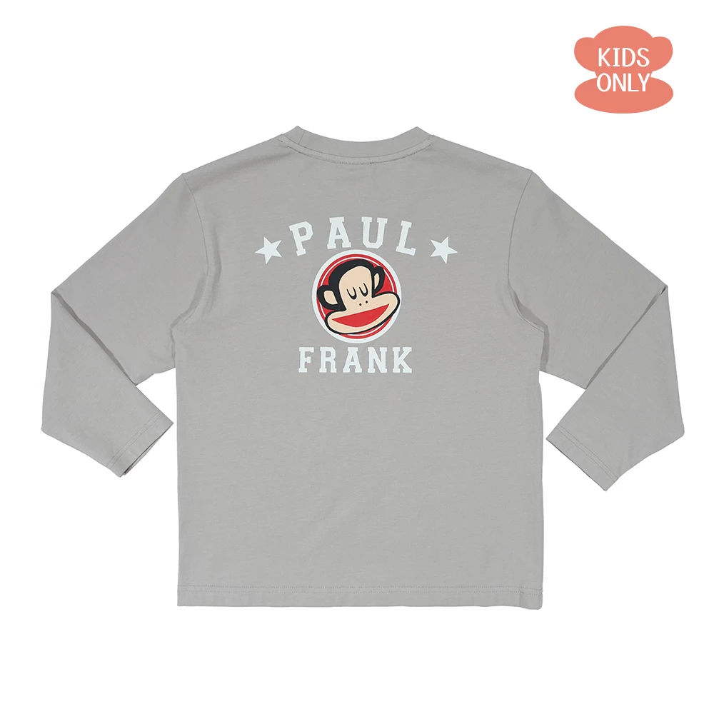 【Paul Frank】中性童口袋圓領T