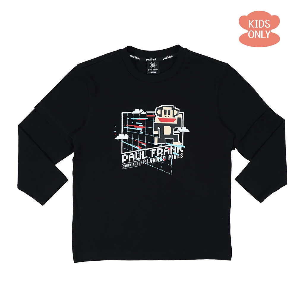 【Paul Frank】中性童假兩件圓領T